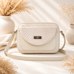 Listonoszka Box Vanilla Velvet- pikowany welur