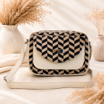 Listonoszka Box Golden Chevron – geometryczny wzór