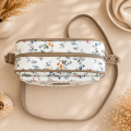 Listonoszka Box  Spring Blossom - damska torebka beżowa w kwiaty - góra.png