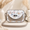 Listonoszka Box  Spring Blossom - damska torebka beżowa w kwiaty - przód.jpg