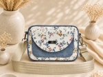 Listonoszka Box Denim Spring Blossom – biało-niebieska