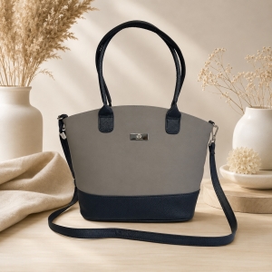 Szaro- czarna torebka miejska na ramię Taupe Grey