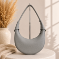 Szara torebka damska Luna Hobo Classic Grey – widok z przodu
