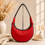 Czerwona torebka damska Luna Hobo Classic – Red Passion