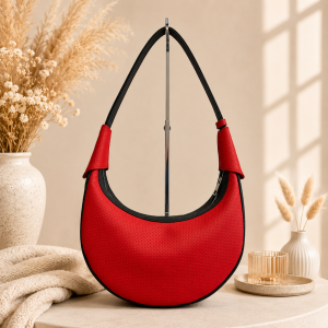 Czerwona torebka damska Luna Hobo Classic – Red Passion