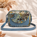 Listonoszka Box Denim Ocean Bloom – jeansowo-niebieska