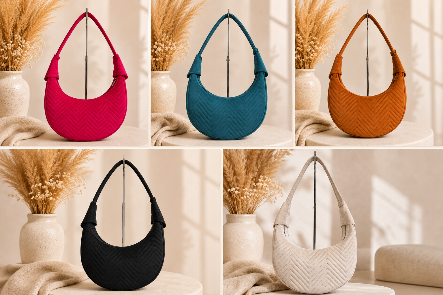 Luna Hobo Velvet kolory